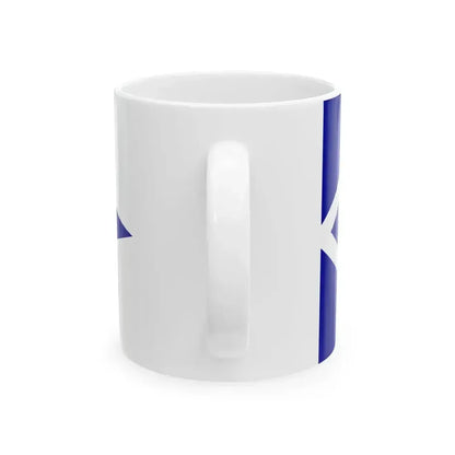 Burgee of Nautical Club of Palaio Faliro (Greece) White Coffee Mug - Go Mug Yourself