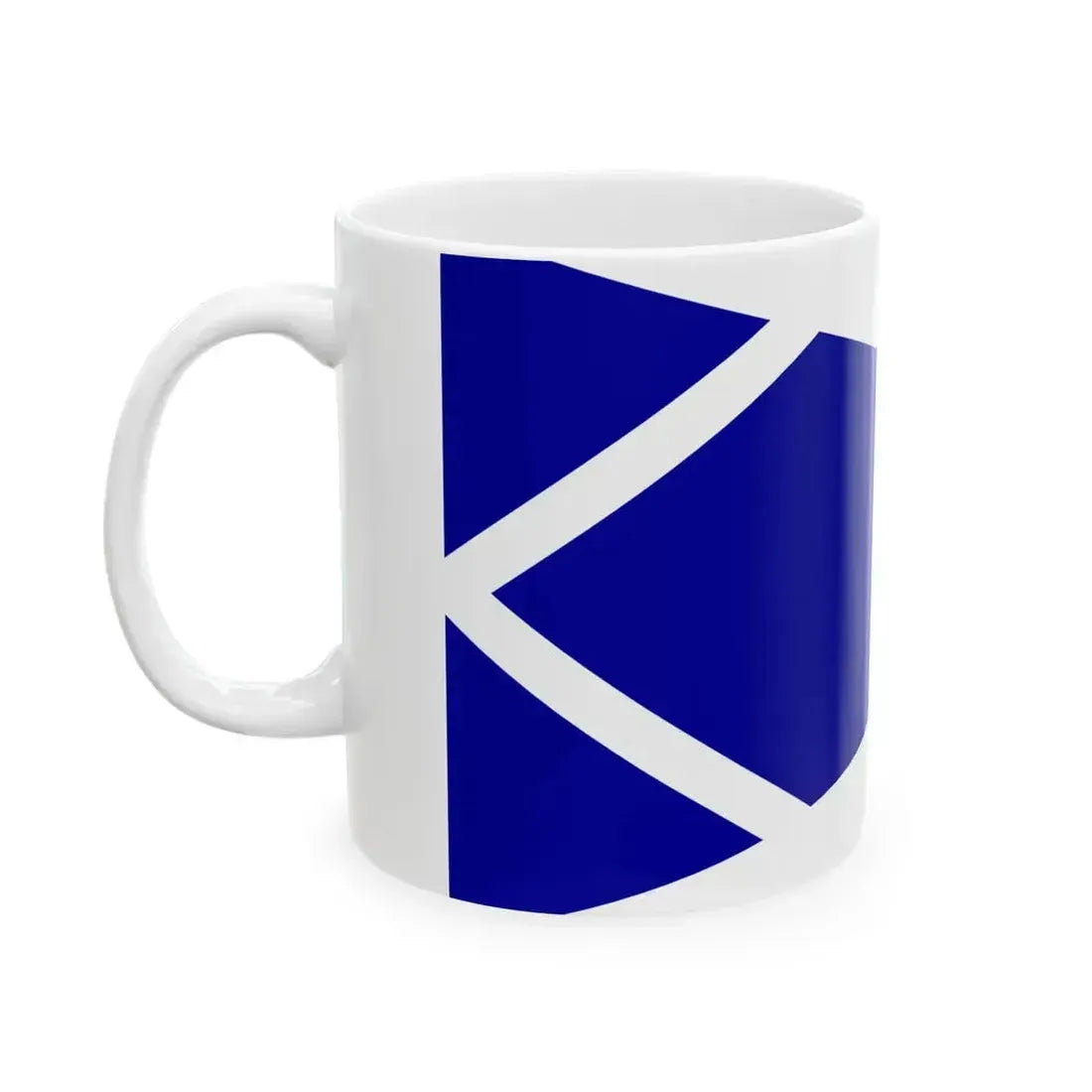 Burgee of Nautical Club of Palaio Faliro (Greece) White Coffee Mug - Go Mug Yourself