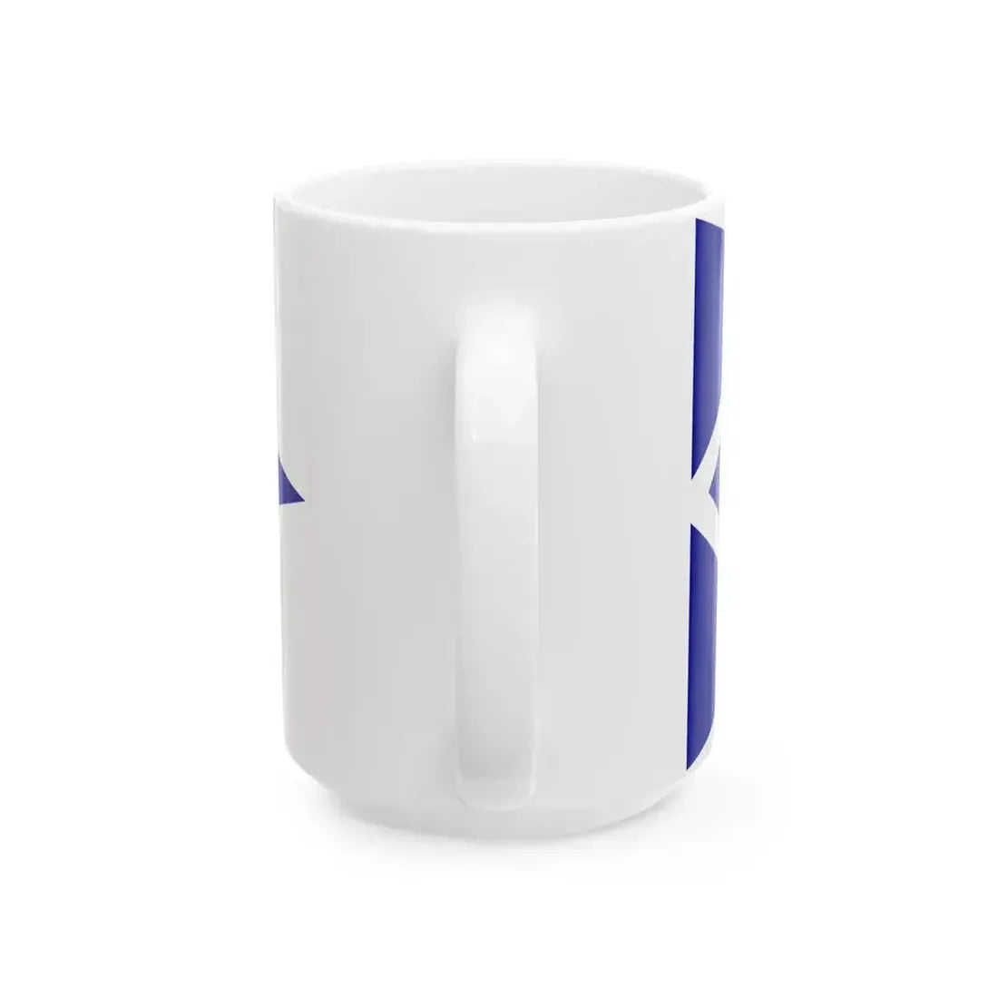 Burgee of Nautical Club of Palaio Faliro (Greece) White Coffee Mug - Go Mug Yourself