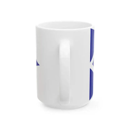 Burgee of Nautical Club of Palaio Faliro (Greece) White Coffee Mug - Go Mug Yourself