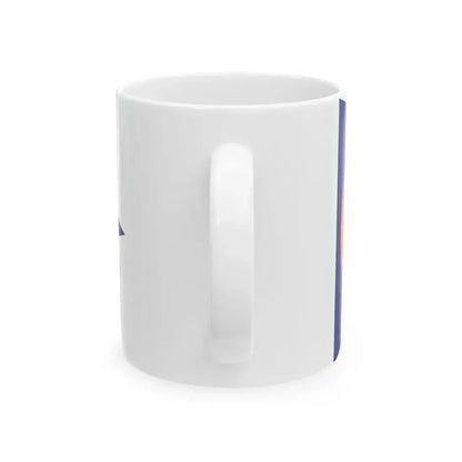 Burgee of Newport Harbor Yacht Club (United States) White Coffee Mug - Go Mug Yourself