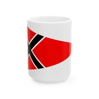 Burgee of Norddeutscher Regatta Verein (Germany) White Coffee Mug 15oz - Go Mug Yourself