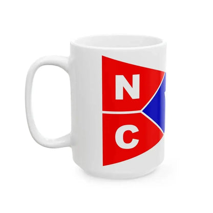 Burgee of North Cape YC (United States) White Coffee Mug - Go Mug Yourself