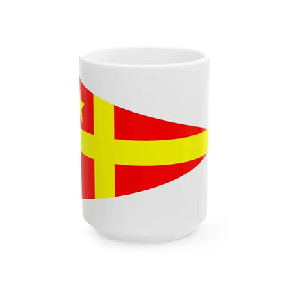 Burgee of Northern YC (Canada) White Coffee Mug 15oz - Go Mug Yourself