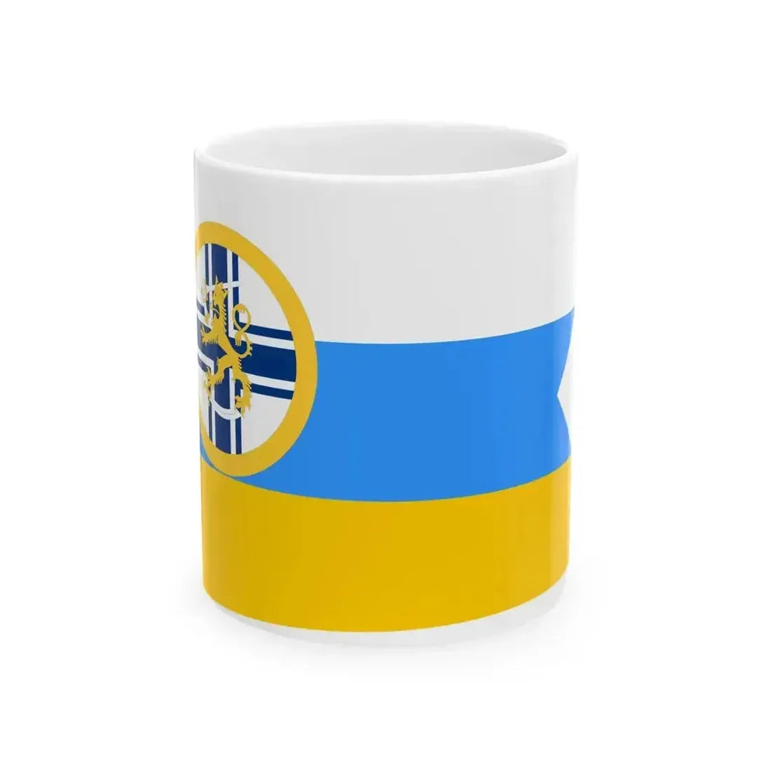 Burgee of Nylandska jaktklubben motorboats (Finland) White Coffee Mug 11oz - Go Mug Yourself