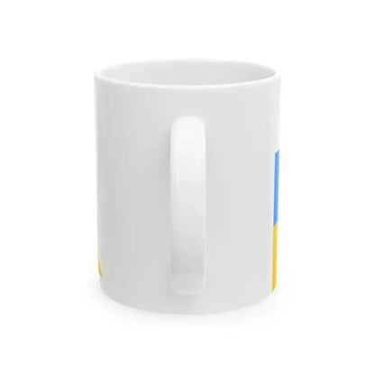 Burgee of Nylandska jaktklubben motorboats (Finland) White Coffee Mug - Go Mug Yourself