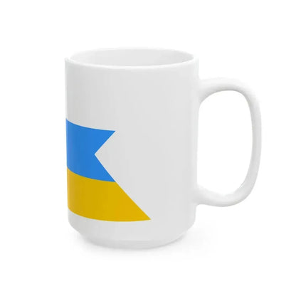 Burgee of Nylandska jaktklubben motorboats (Finland) White Coffee Mug - Go Mug Yourself
