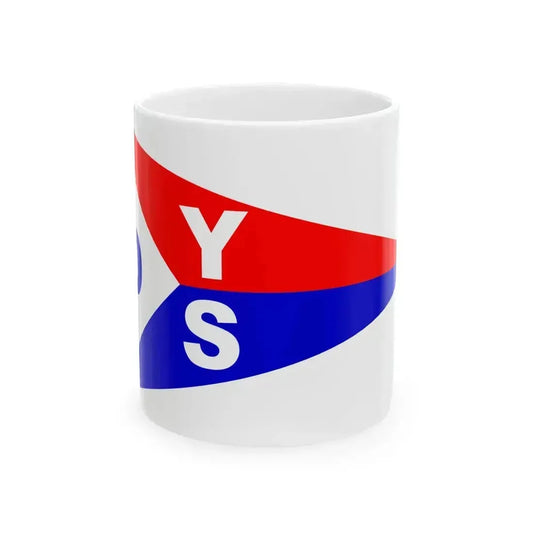Burgee of Oakville Yacht Squadron (Canada) White Coffee Mug 11oz - Go Mug Yourself
