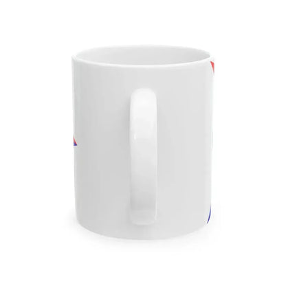 Burgee of Oakville Yacht Squadron (Canada) White Coffee Mug - Go Mug Yourself