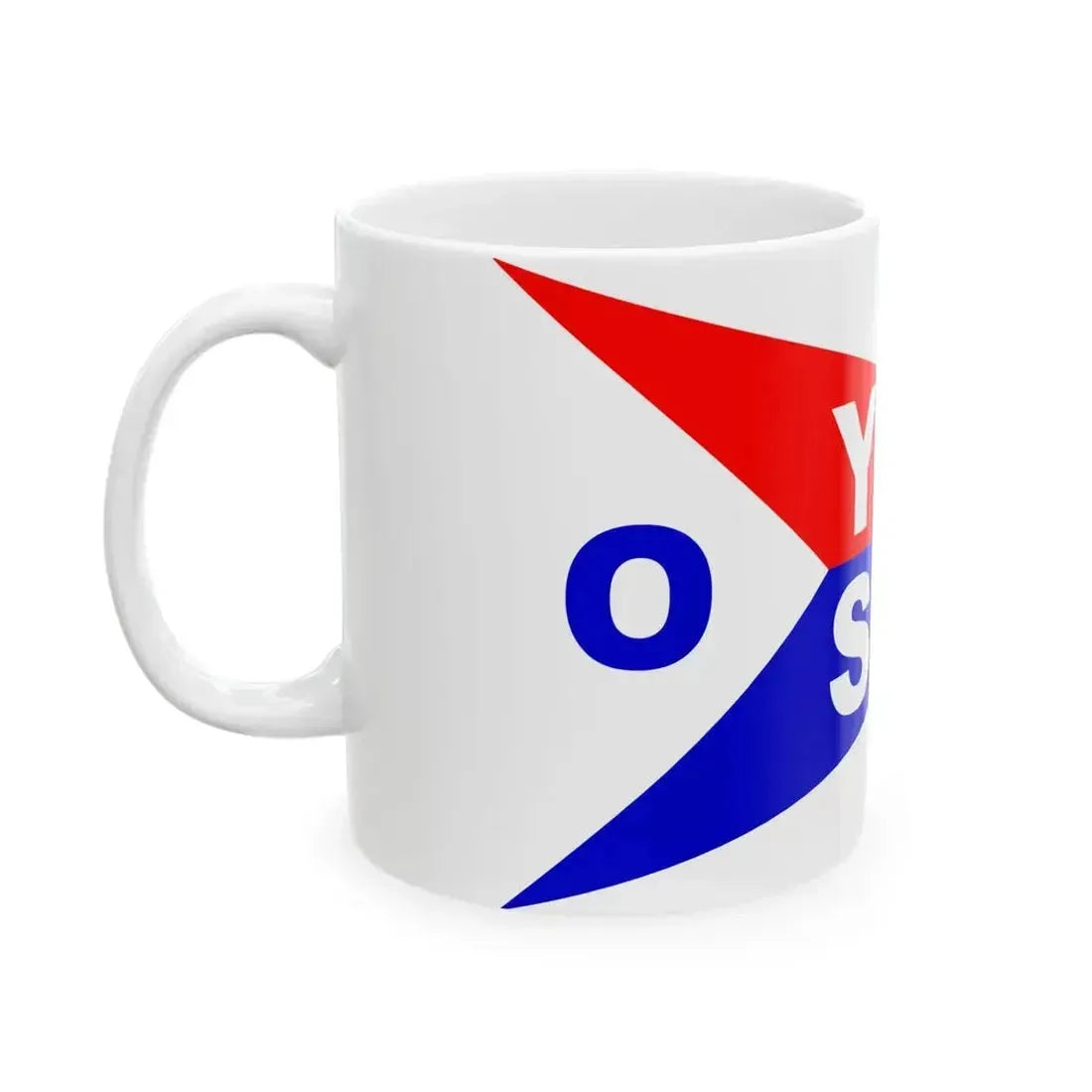 Burgee of Oakville Yacht Squadron (Canada) White Coffee Mug - Go Mug Yourself