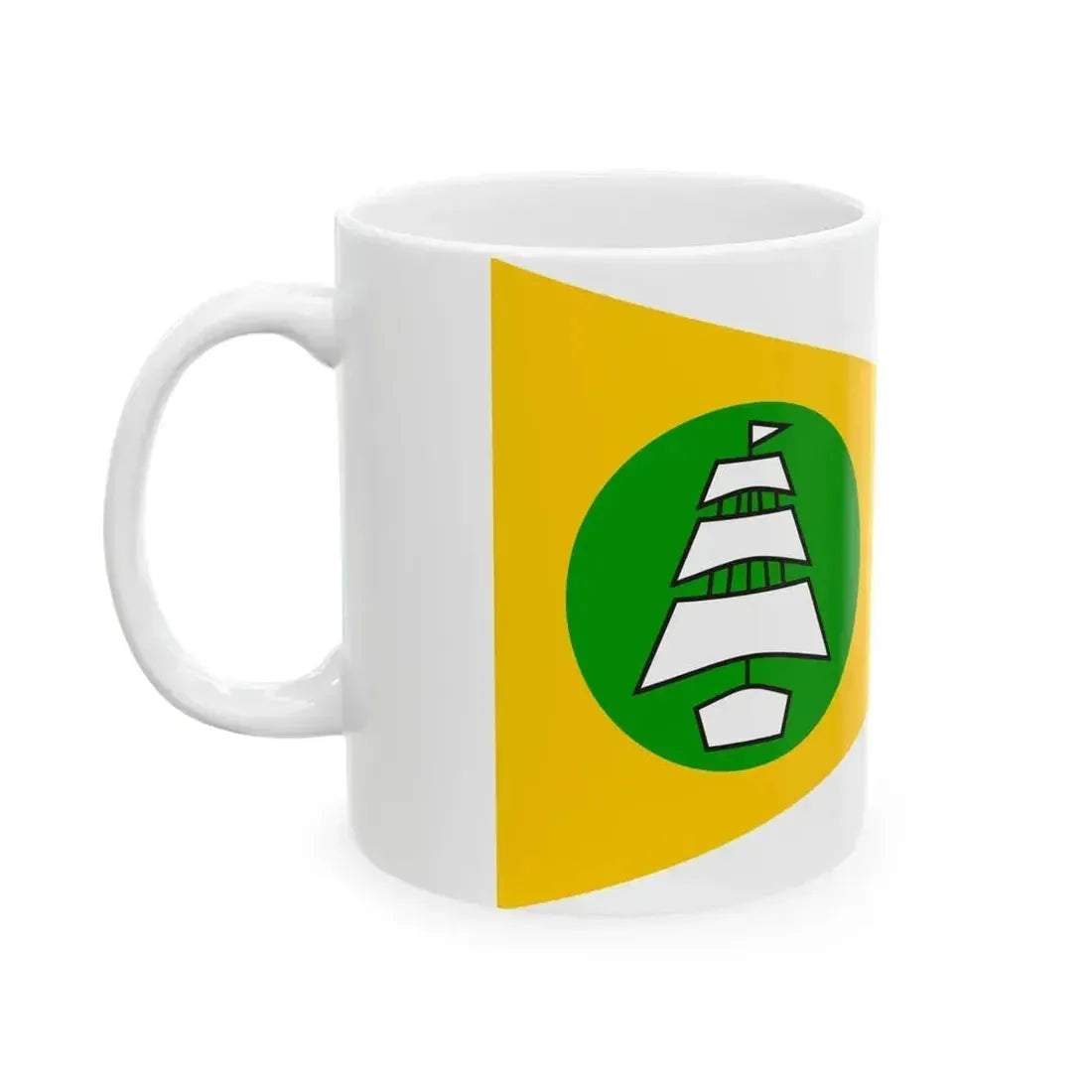 Burgee of Privateer YC (United States) White Coffee Mug - Go Mug Yourself