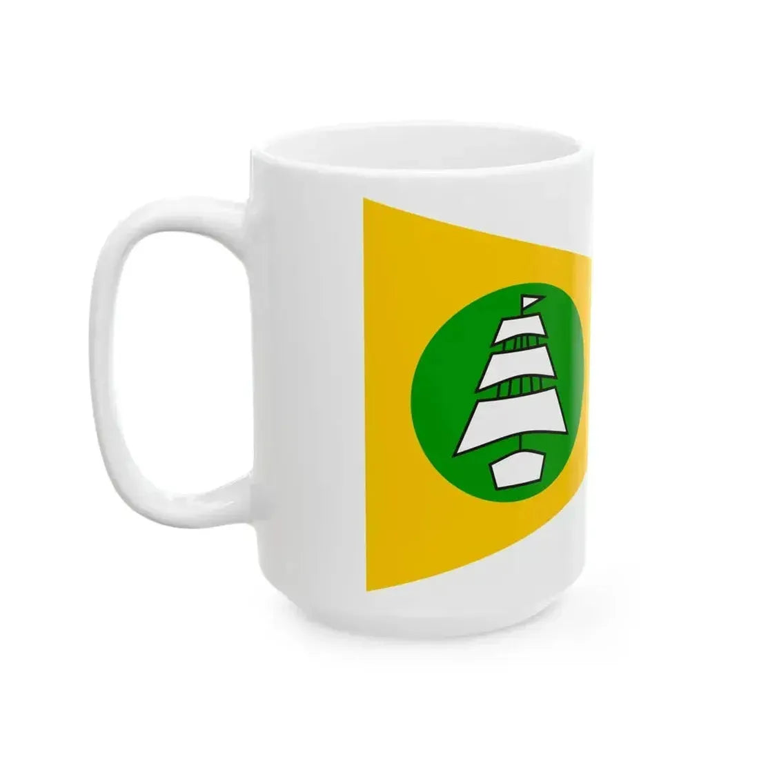 Burgee of Privateer YC (United States) White Coffee Mug - Go Mug Yourself
