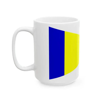 Burgee of Quassapaug Sailing Center (United States) White Coffee Mug - Go Mug Yourself