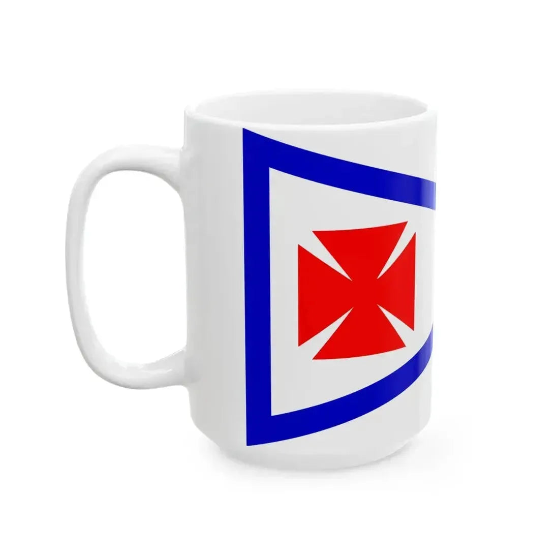 Burgee of Riverside YC (United States) White Coffee Mug - Go Mug Yourself