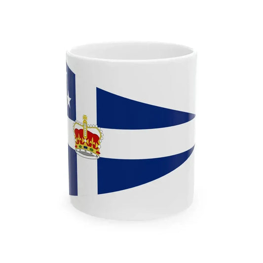 Burgee of rnzys (New Zealand) White Coffee Mug 11oz - Go Mug Yourself