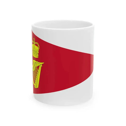 Burgee of Royal Cork YC (Ireland) White Coffee Mug 11oz - Go Mug Yourself