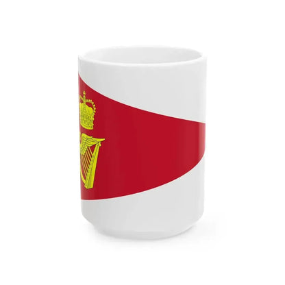 Burgee of Royal Cork YC (Ireland) White Coffee Mug 15oz - Go Mug Yourself