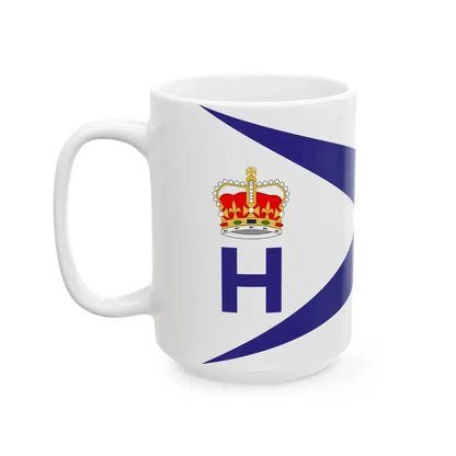 Burgee of Royal Hamilton YC (Canada) White Coffee Mug - Go Mug Yourself