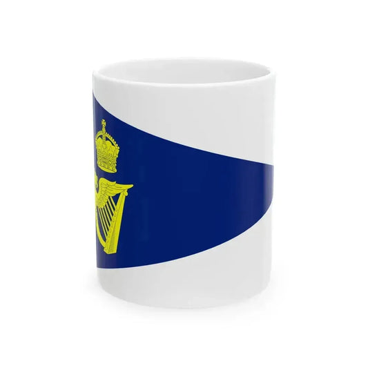 Burgee of Royal Irish YC (Ireland) White Coffee Mug 11oz - Go Mug Yourself