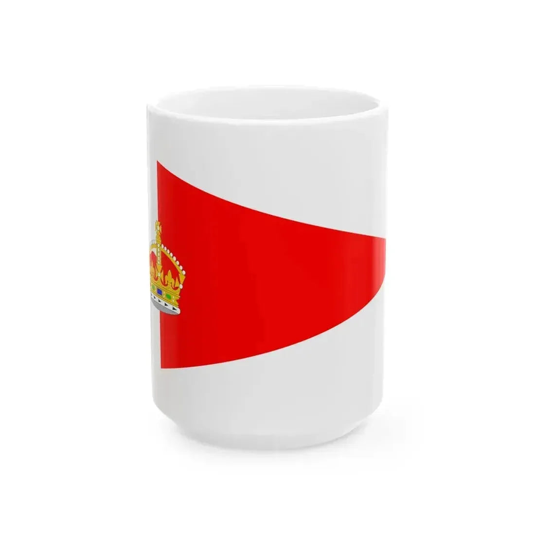 Burgee of Royal Malta YC (Malta) White Coffee Mug 15oz - Go Mug Yourself