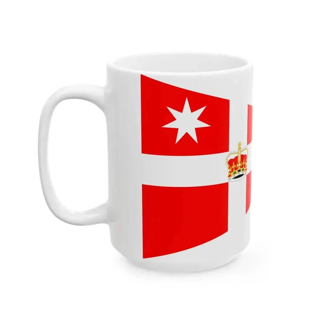 Burgee of Royal Melbourne Yacht Squadron (Australia) White Coffee Mug - Go Mug Yourself