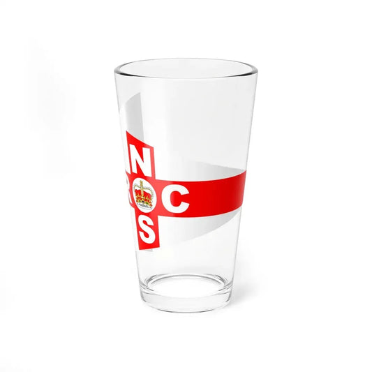 Burgee of Royal Nassau Sailing Club (Bahamas) Pint Glass 16oz 16oz - Go Mug Yourself