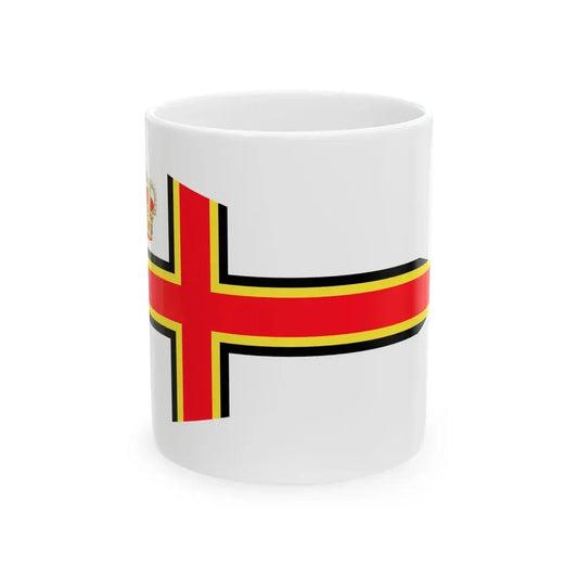 Burgee of Royal North Sea YC (Belgium) White Coffee Mug 11oz - Go Mug Yourself