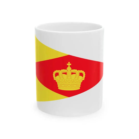 Burgee of Royal Yacht Club Oostende (Belgium) White Coffee Mug 11oz - Go Mug Yourself