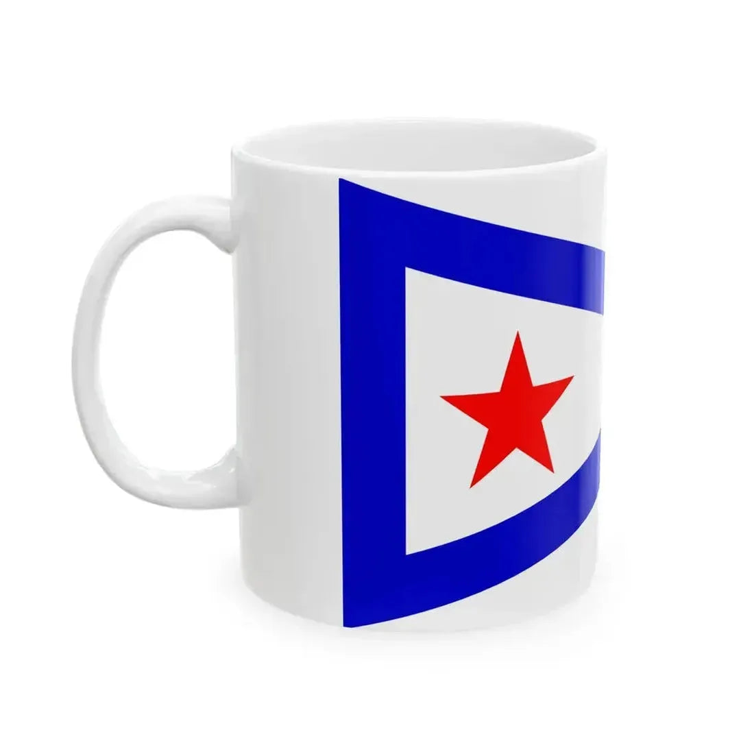 Burgee of San Diego Yacht Club (United States) White Coffee Mug - Go Mug Yourself