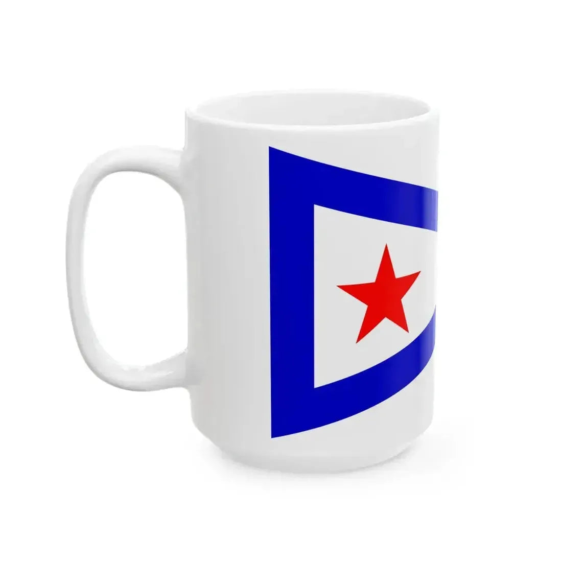 Burgee of San Diego Yacht Club (United States) White Coffee Mug - Go Mug Yourself