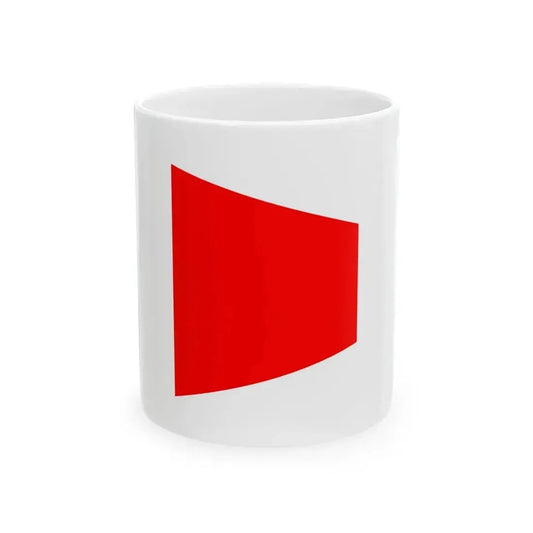 Burgee of Sandringham Yacht Club (Australia) White Coffee Mug 11oz - Go Mug Yourself