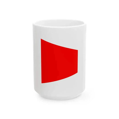 Burgee of Sandringham Yacht Club (Australia) White Coffee Mug 15oz - Go Mug Yourself