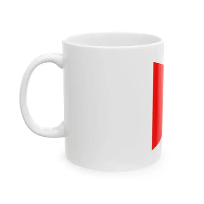 Burgee of Sandringham Yacht Club (Australia) White Coffee Mug - Go Mug Yourself