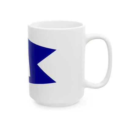 Burgee of Sandusky Sailing Club (United States) White Coffee Mug - Go Mug Yourself