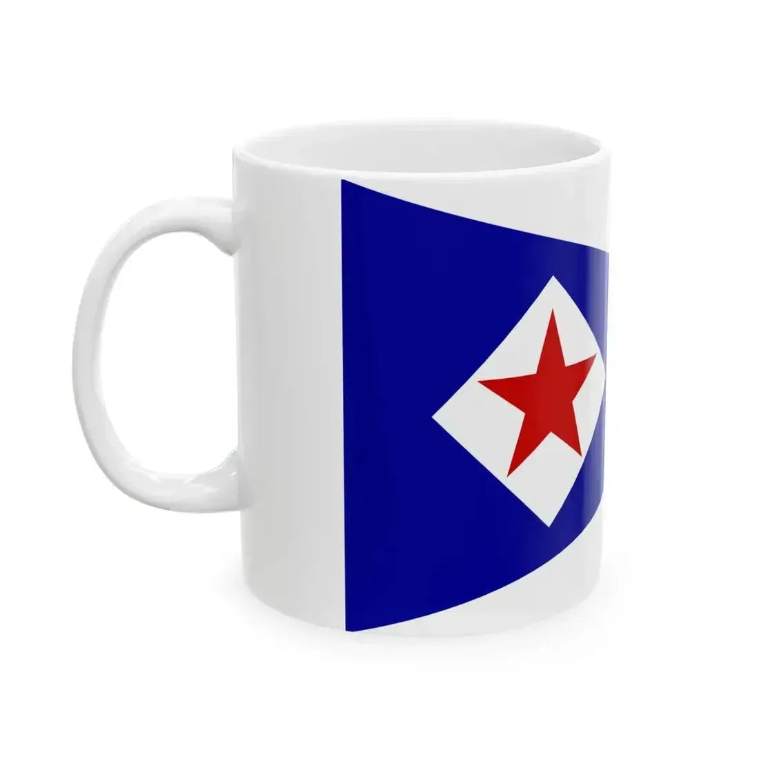 Burgee of Sea Cliff YC (United States) White Coffee Mug - Go Mug Yourself
