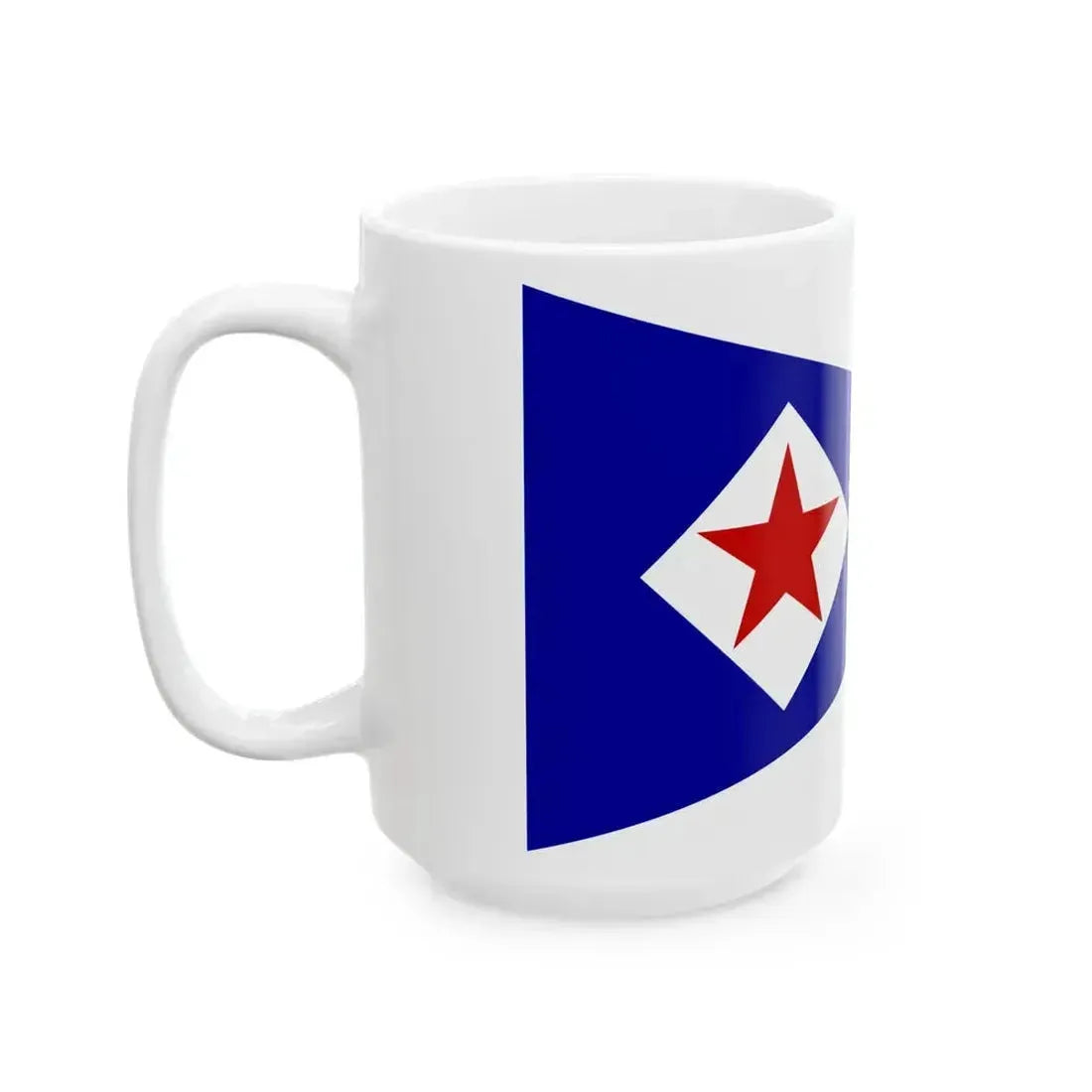 Burgee of Sea Cliff YC (United States) White Coffee Mug - Go Mug Yourself