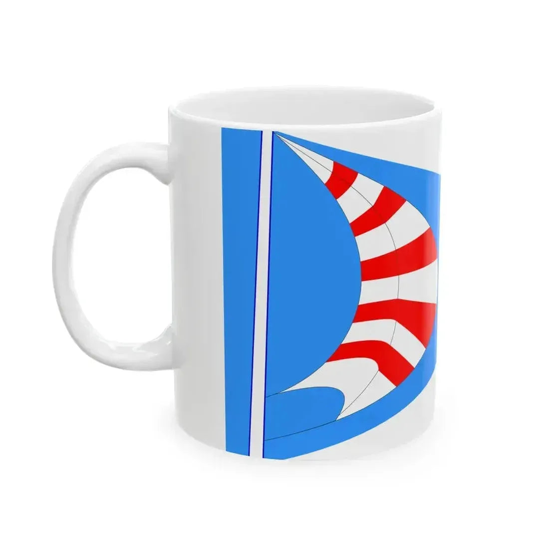 Burgee of Seebrucker Regatta-Verein (Germany) White Coffee Mug - Go Mug Yourself