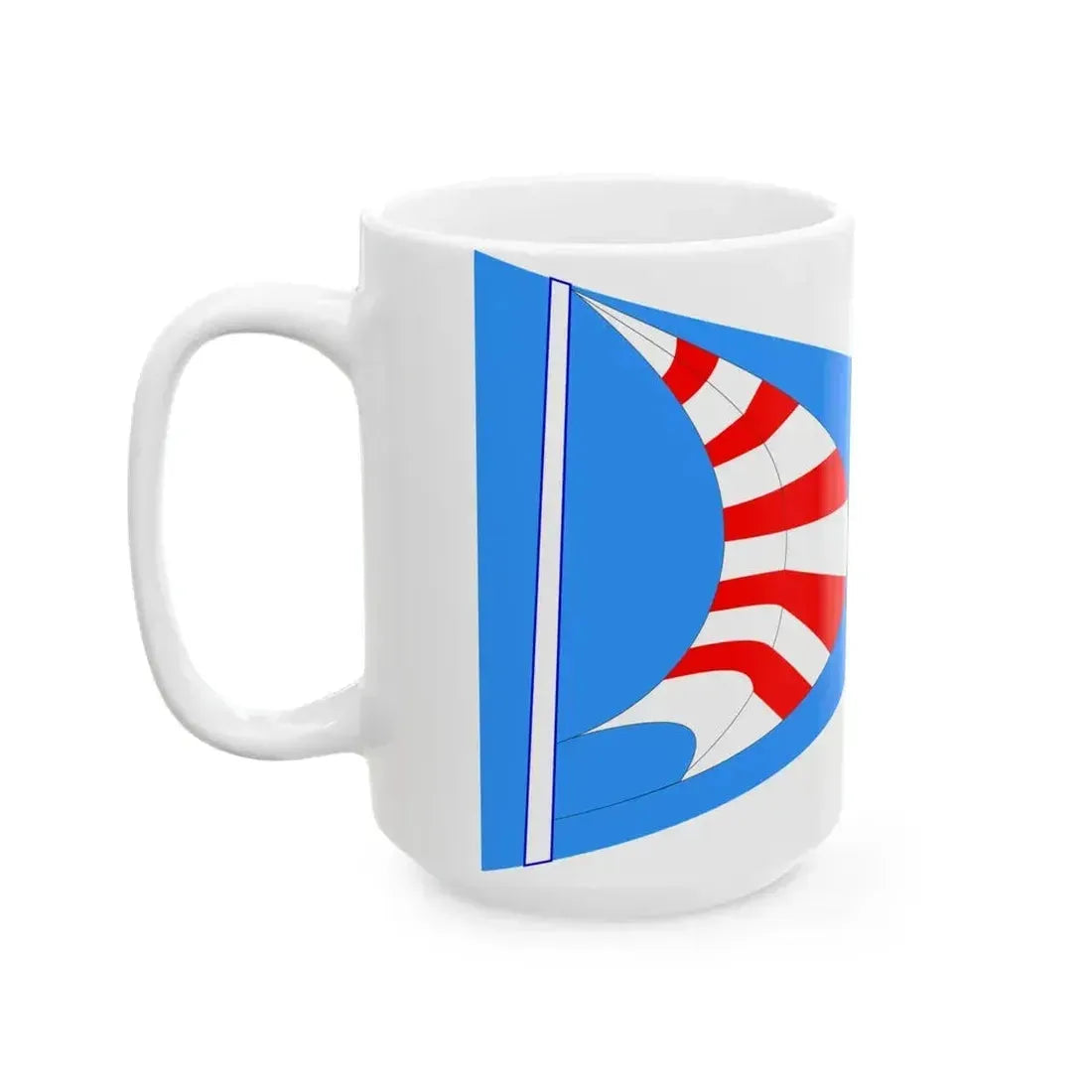 Burgee of Seebrucker Regatta-Verein (Germany) White Coffee Mug - Go Mug Yourself