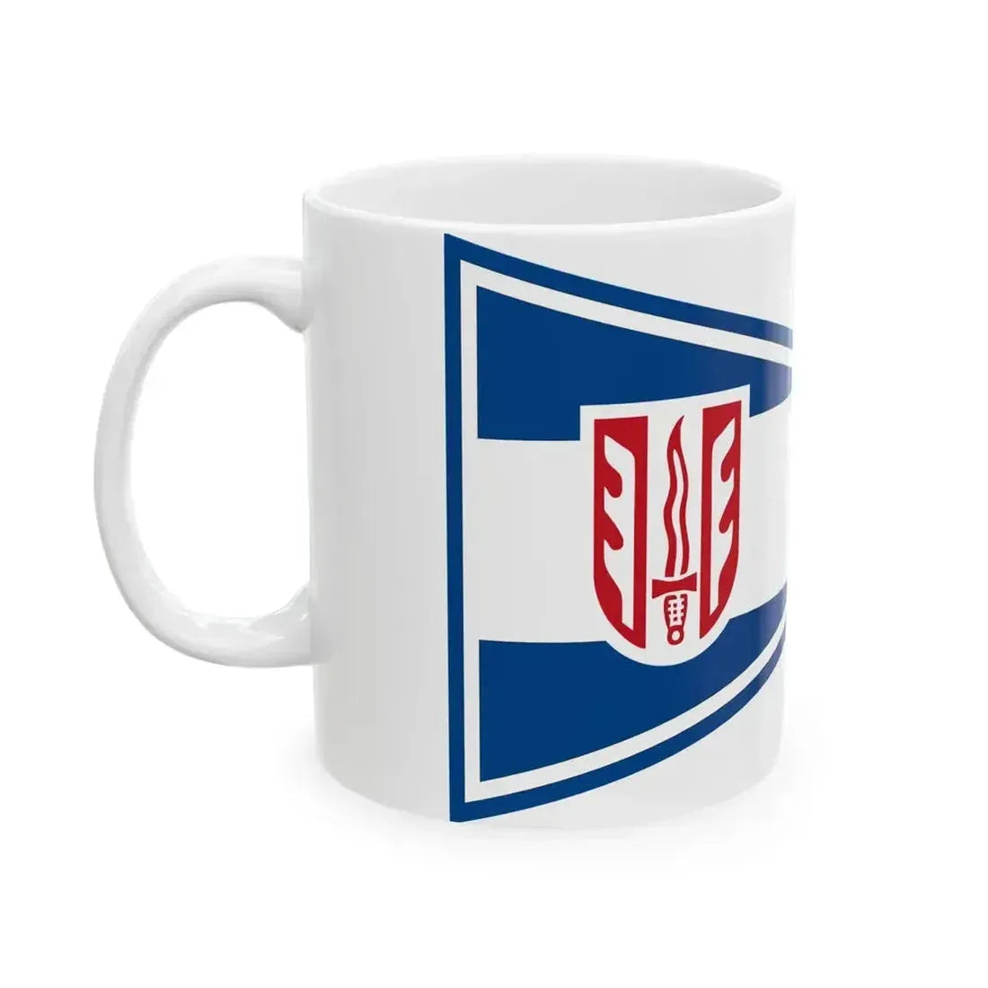 Burgee of Segelclub Mattsee (Austria) White Coffee Mug - Go Mug Yourself