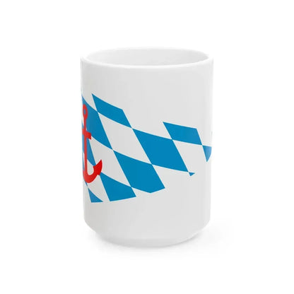 Burgee of Segler-Gemeinschaft Utting (Germany) White Coffee Mug 15oz - Go Mug Yourself