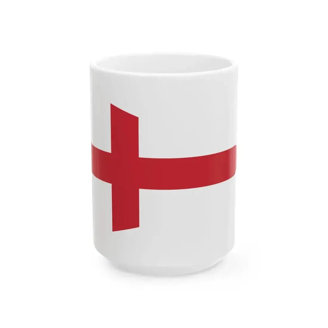Burgee of senior commander of lower rank than captain of vessel (Italy) White Coffee Mug 15oz - Go Mug Yourself