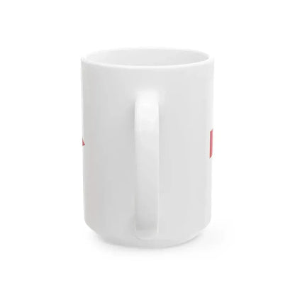 Burgee of senior commander of lower rank than captain of vessel (Italy) White Coffee Mug - Go Mug Yourself