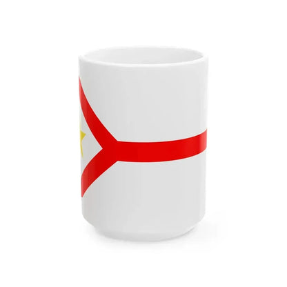 Burgee of Skovshoved Sejlklub (Denmark) White Coffee Mug 15oz - Go Mug Yourself