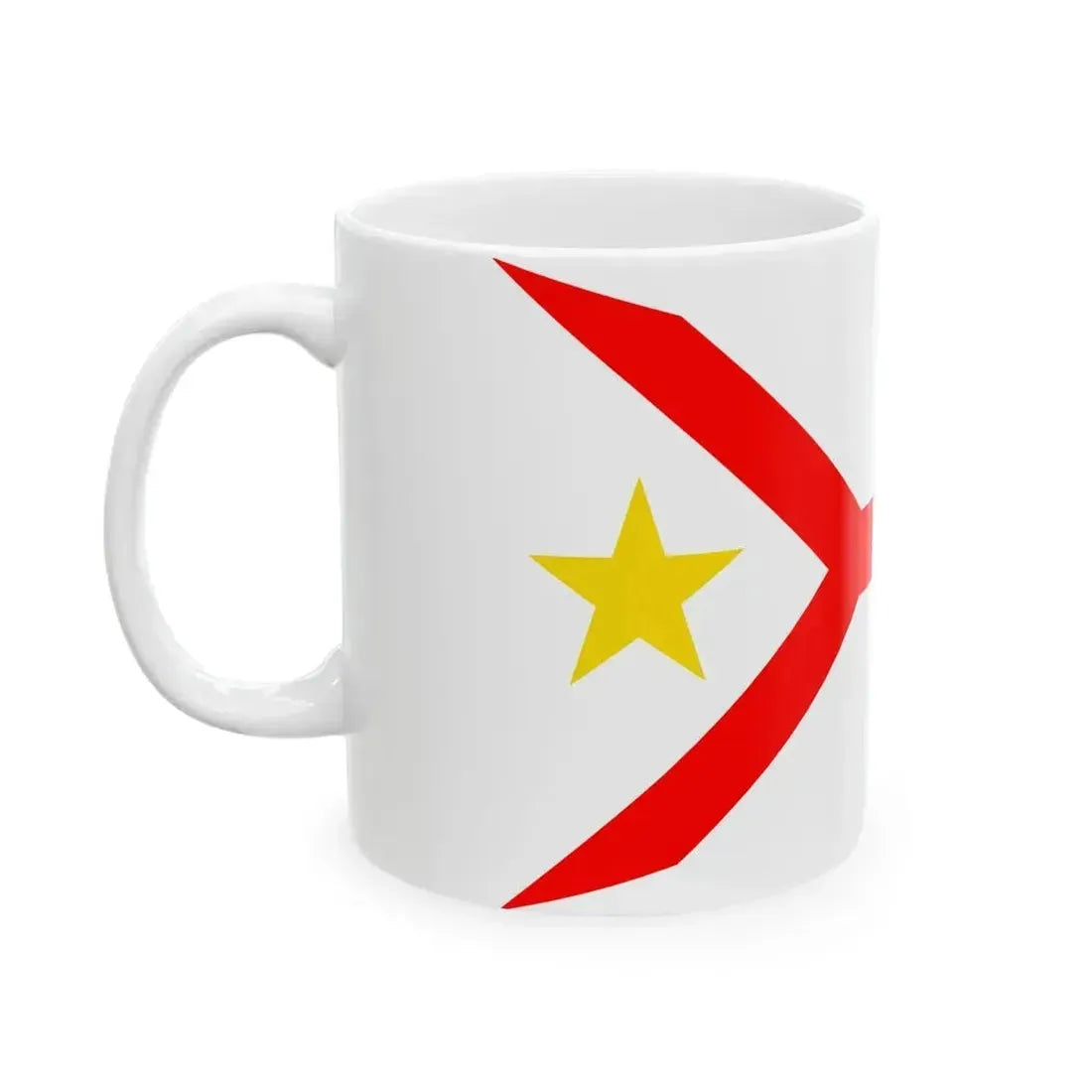 Burgee of Skovshoved Sejlklub (Denmark) White Coffee Mug - Go Mug Yourself