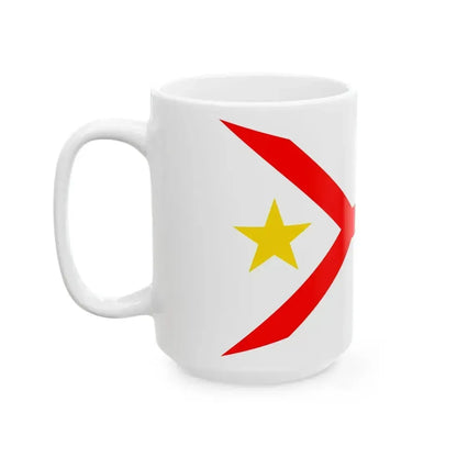 Burgee of Skovshoved Sejlklub (Denmark) White Coffee Mug - Go Mug Yourself