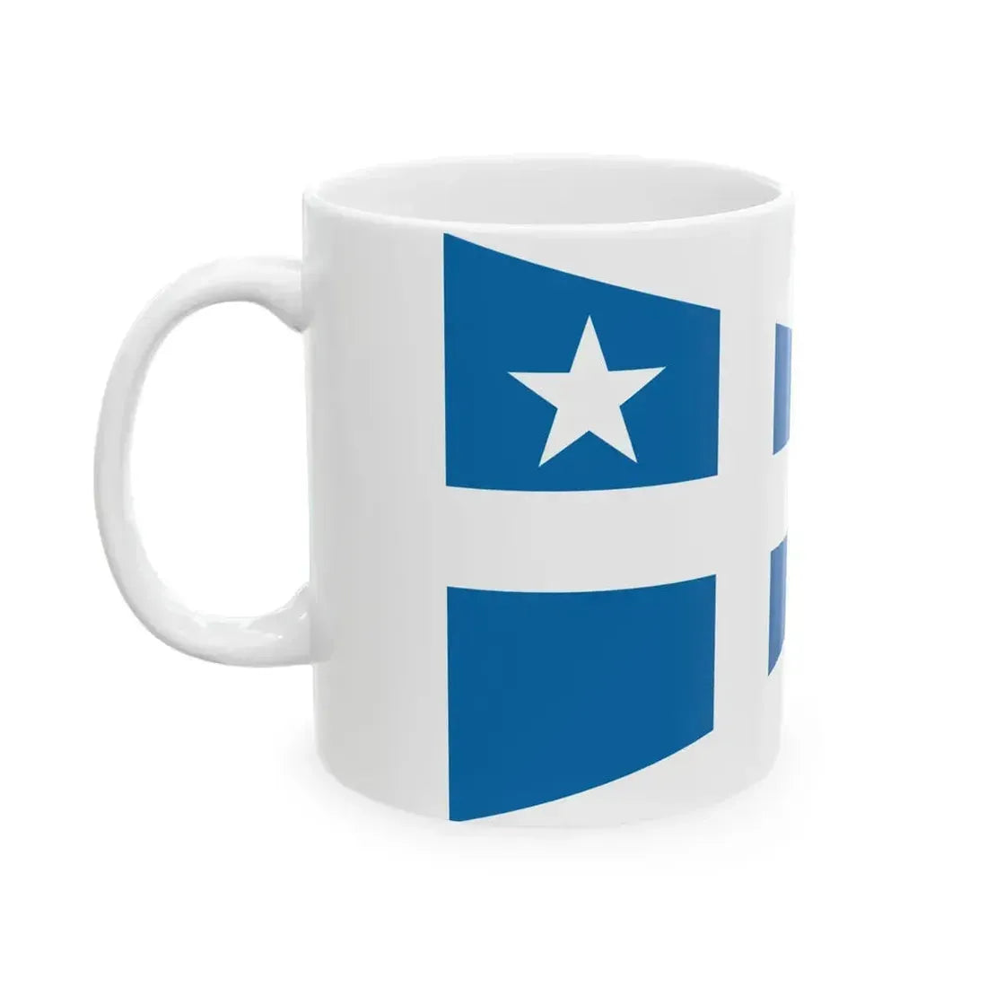 Burgee of Societa Triestina della Vela (Italy) White Coffee Mug - Go Mug Yourself