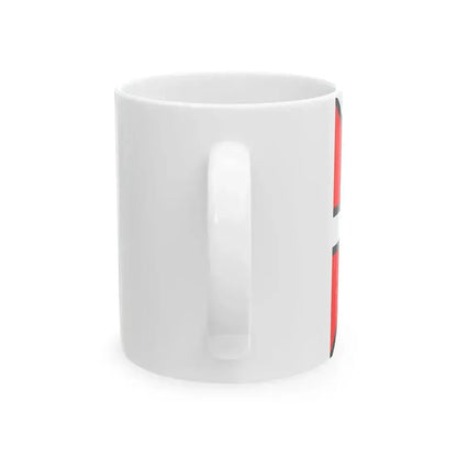 Burgee of Societa Velica di Barcola e Grignano (Italy) White Coffee Mug - Go Mug Yourself