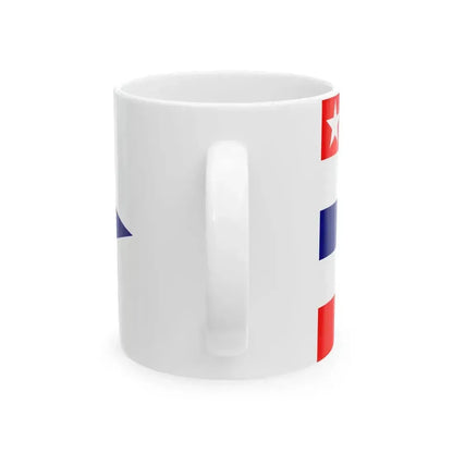 Burgee of Societe Nautique de Marseille (France) White Coffee Mug - Go Mug Yourself