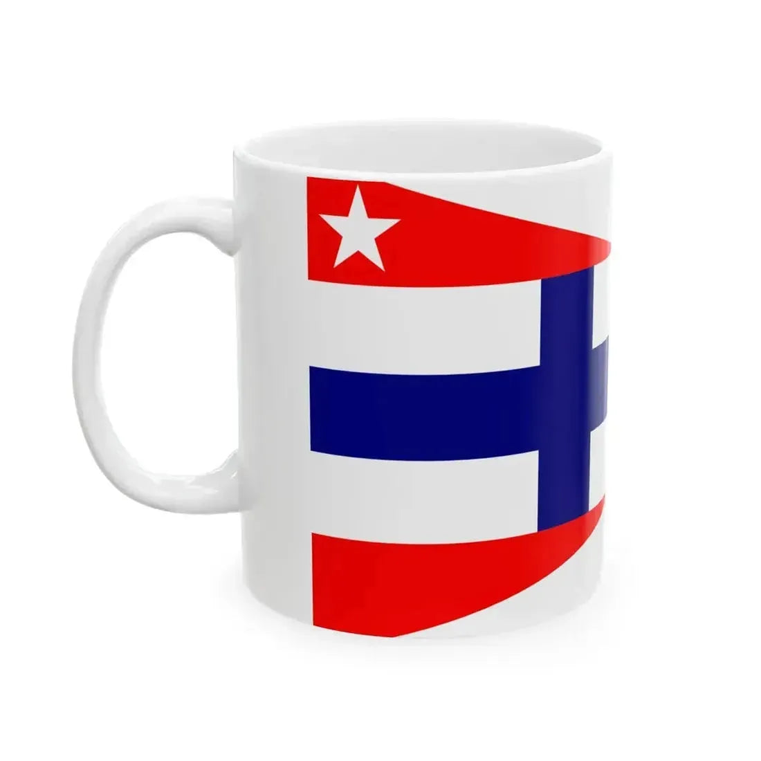 Burgee of Societe Nautique de Marseille (France) White Coffee Mug - Go Mug Yourself