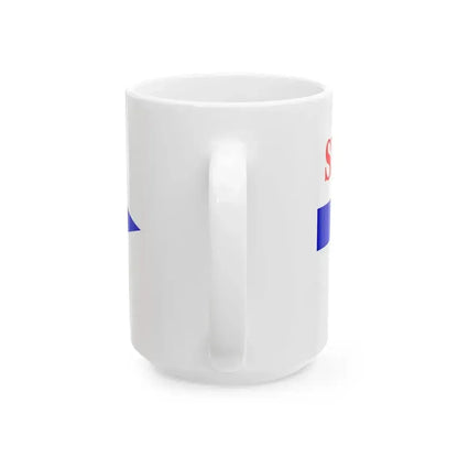 Burgee of Societe Regates Rochelaises (France) White Coffee Mug - Go Mug Yourself
